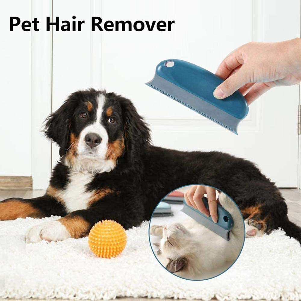 2 Pcs Pet Hair Remover Brush,Pet Hair Detailer with Handle,Cat and Dog Hair Lint Remover Hair Remover Brush for Cleaning Cars Furniture Carpet Sofa Clothes Beds Couches(Style 1)