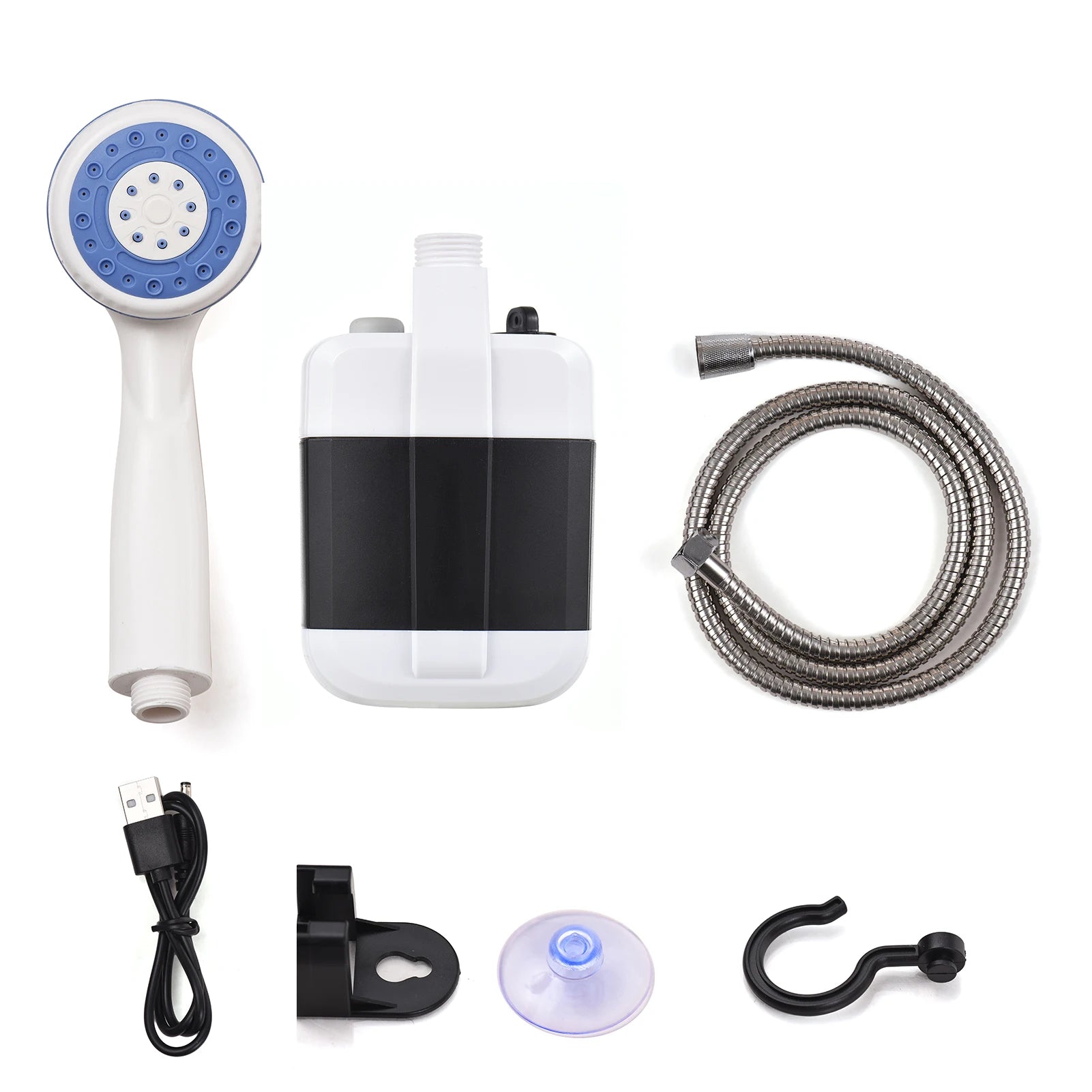 Portable Camping Shower Outdoor USB Rechargeable Electric Shower Pump for Camping Car Washing Gardening Pet Cleaning